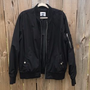 Old Navy Black Bomber Jacket